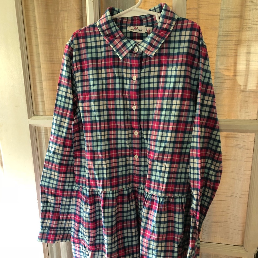Girls 14 vineyard vines long sleeve dress